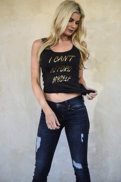 I Cant Afford Myself Tank Top Black