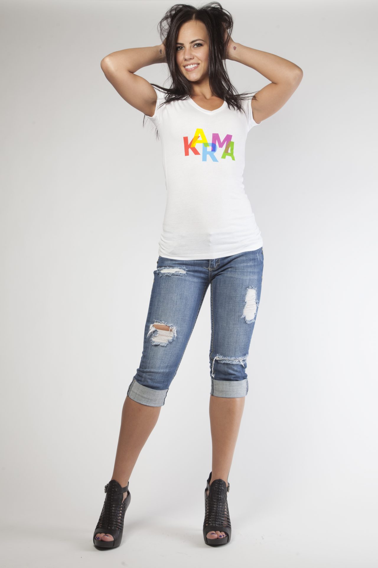 KARMA 9 Color Graphic VNeck
