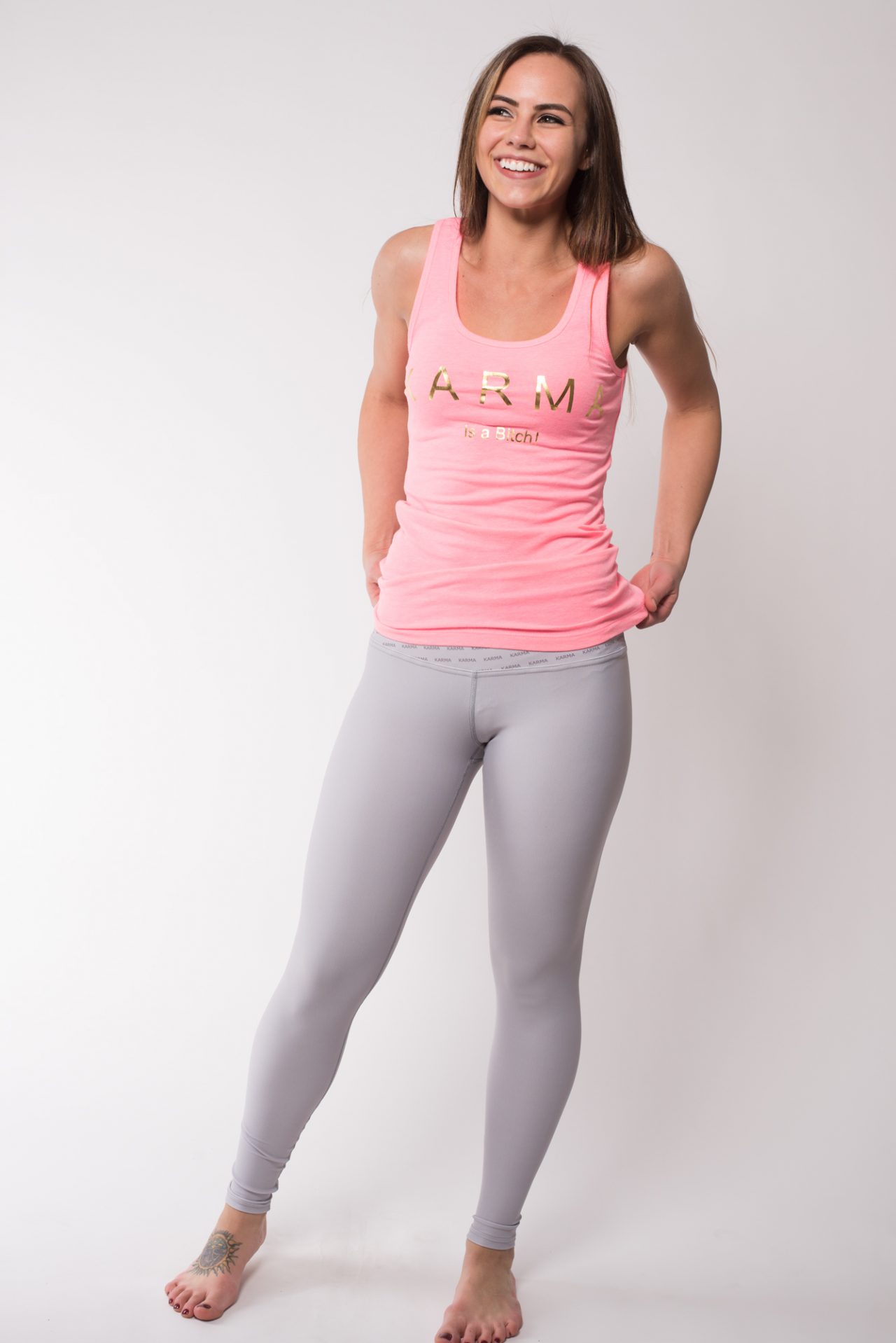Fitness Pants Light Gray